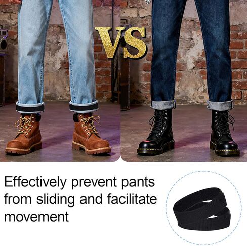 Sucrain 2 Pairs Boot Blousers Elastic Military Boot Straps Military Blousing Straps Bands Ankle Hook and Loop for Men Women Hiking,Cycling, Fishing, Hunting, Gardening, Uniform in Saudi Arabia