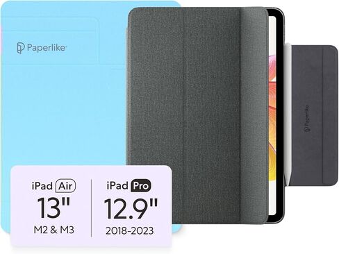 حافظة Paperlike's Folio لجهاز iPad Pro 11 بوصة (2020/21/22) وiPad Air 10.9 بوصة (2020/22) - حافظة خفيفة الوزن ونحيفة وواقية مع شحن قلم Apple، وخاصية النوم/الاستيقاظ التلقائي، وألياف دقيقة من الداخل in Kuwait