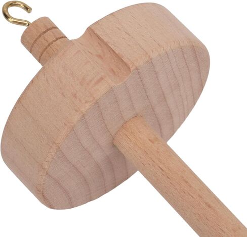 Wooden Drop Spindle, Yarn Spinner Top Whorl Spinning Wheel, Hand Carved Beechwood Drop Spindle Top Whorl Yarn Spinner Wheel for Sewing Projects in Saudi Arabia