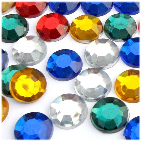 The Crafts Outlet 144pc Rhinestones Round 20mm - Multi Assortment in Saudi Arabia