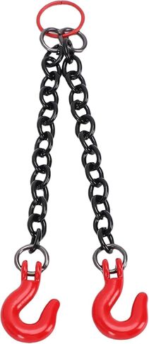 Metal Tow Chain for RC Crawler Cars, Durable Decorative Part for Offroad Model, Easy Installation Beginners, Wide Compatibility, Made of Metal (Double Hook) in Saudi Arabia