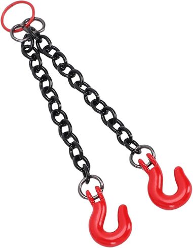 Metal Tow Chain for RC Crawler Cars, Durable Decorative Part for Offroad Model, Easy Installation Beginners, Wide Compatibility, Made of Metal (Double Hook) in Saudi Arabia