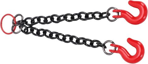 Metal Tow Chain for RC Crawler Cars, Durable Decorative Part for Offroad Model, Easy Installation Beginners, Wide Compatibility, Made of Metal (Double Hook) in Saudi Arabia