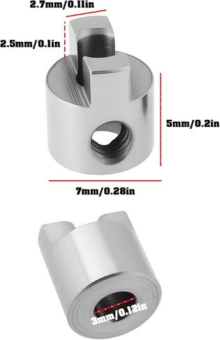 10pcs RC Boat Stainless Steel Drive Dogs Propeller Adapter Set for RC Boat Shaft, 3mm in Saudi Arabia
