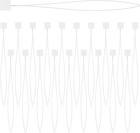 JJUNW 20Pcs Punch Needle Threader, Long Punch Needle Tool, Embroidery Needles Threader Cross Stitch Needles, Floss Threaders for Hand Sewing, Cross Stitch DIY Sewing Craft Work in Saudi Arabia