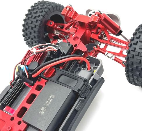 16160 Metal Front Gearbox Cover Parts for Hyper Go H16BM H16GT H16DR H16PL Rc Car, Aluminum Alloy Replacement Accessories for MJX 16207 16208 16209 16210 H6V3 M162 M163 1/16 Rc Car (Blue) in Saudi Arabia