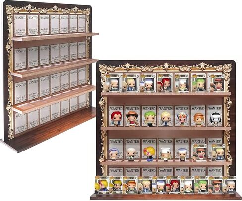 Display Shelf Compatible with Funko Bitty One Piece Series, Organizer for Bitty Pops, Wallmountable Wanted Warrant Wall, Bitty Shelf in Saudi Arabia