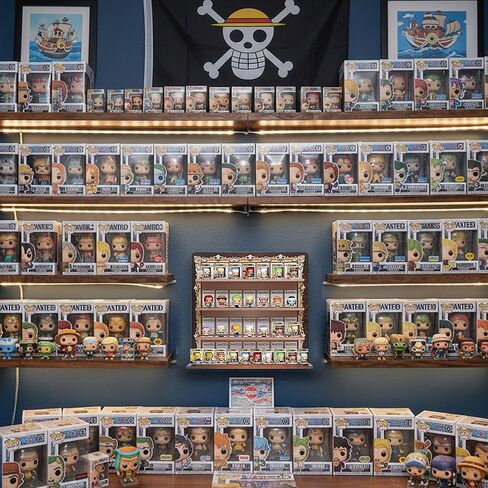 Display Shelf Compatible with Funko Bitty One Piece Series, Organizer for Bitty Pops, Wallmountable Wanted Warrant Wall, Bitty Shelf in Saudi Arabia