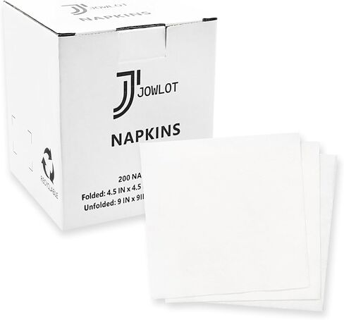 Cocktail Napkins - 800 Count 2-Ply White Napkins Disposable, 4.5 x 4.5 Inch Folded Paper Napkins Bulk Beverage Napkins for Dinner Wedding Bar Party and Everyday Use in Saudi Arabia