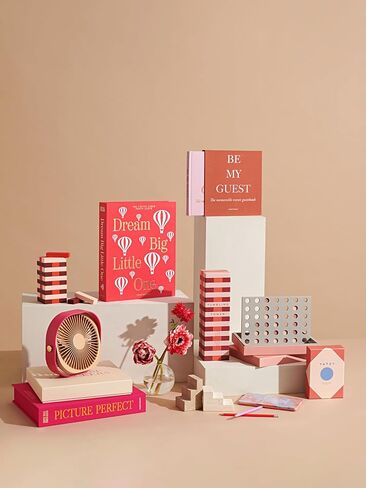 Printworks Play – Tumbling Tower, Stylish Wooden Block Stacking Game for Adults in Decorative Display-Ready Design in Kuwait