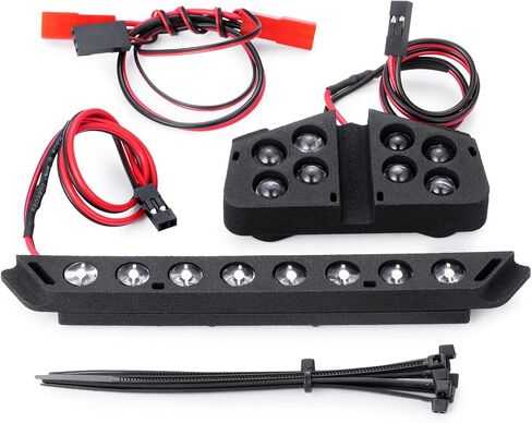 نايلون RC الجبهة والخلفية مجموعة إضاءة LED المصباح الخلفي ترقية أجزاء ل 1/8 Tra-xxas Maxx Slash 6S 4X4 RC سيارة عربات التي تجرها الدواب in Kuwait