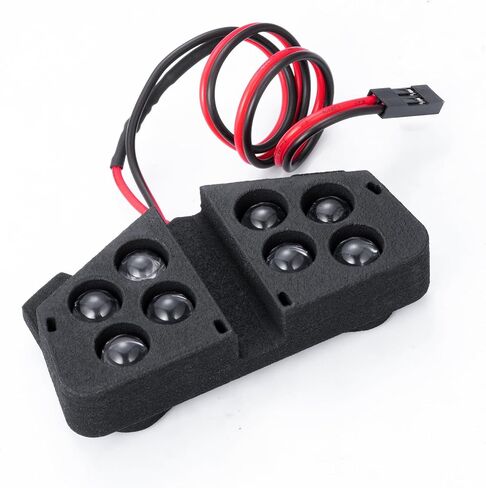 نايلون RC الجبهة والخلفية مجموعة إضاءة LED المصباح الخلفي ترقية أجزاء ل 1/8 Tra-xxas Maxx Slash 6S 4X4 RC سيارة عربات التي تجرها الدواب in Kuwait