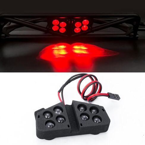 نايلون RC الجبهة والخلفية مجموعة إضاءة LED المصباح الخلفي ترقية أجزاء ل 1/8 Tra-xxas Maxx Slash 6S 4X4 RC سيارة عربات التي تجرها الدواب in Kuwait