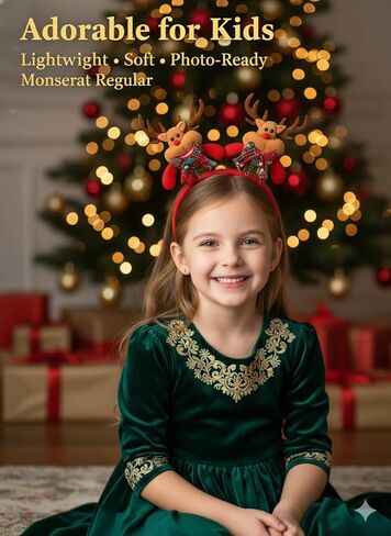 مجموعة عصابات رأس عطلة عيد الميلاد، 8 قطع من تصميمات سانتا وقرن الرنة، إكسسوارات شعر مفضلة للحفلات لديكور العطلات والهدايا in Kuwait