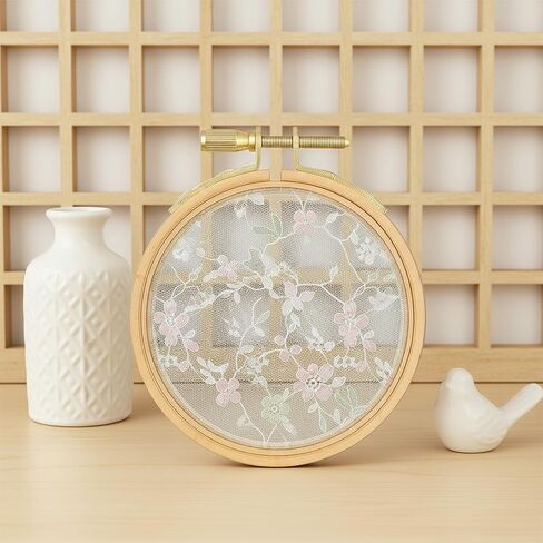 cobee 2 Pack Wood Embroidery Hoop, Cross Stitch Hoops Ring, 3Inch-Embroidery Hoops Wooden Embroidery Frames for Cross Stitch Hoop Designs Wooden Rings Crafts in Saudi Arabia