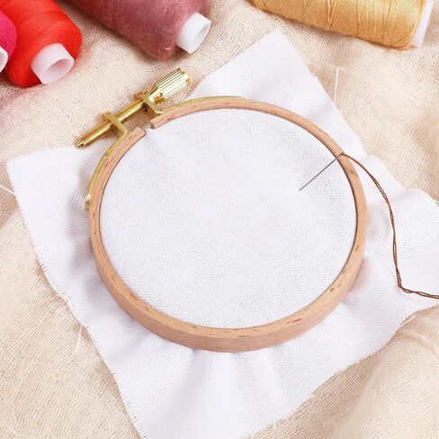 cobee 2 Pack Wood Embroidery Hoop, Cross Stitch Hoops Ring, 3Inch-Embroidery Hoops Wooden Embroidery Frames for Cross Stitch Hoop Designs Wooden Rings Crafts in Saudi Arabia