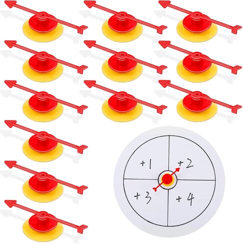 Sotiff 20 Pcs Small Arrow Spinners for Game Bulk 4 Inch Mini Spinner Board Game Spinners Plastic DIY Board Replacement Party Classroom Home School Projects Probability Activities(4 Inch) in Saudi Arabia