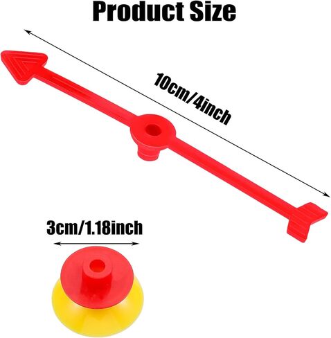 Sotiff 20 Pcs Small Arrow Spinners for Game Bulk 4 Inch Mini Spinner Board Game Spinners Plastic DIY Board Replacement Party Classroom Home School Projects Probability Activities(4 Inch) in Saudi Arabia