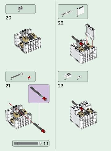 LEGO Minecraft: Ghast Minifigure with Shooting Fireball - Ages 6+ (106 pcs) in Saudi Arabia