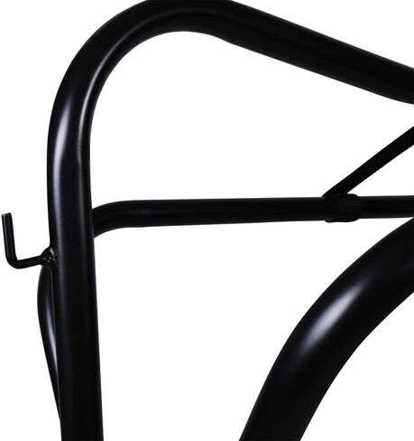 EASY-UP Folding Saddle Stand for Horses | Fits English & Western Saddles | Portable Freestanding Rack with Storage Shelf & Bridle Hook | Heavy-Duty Steel | Folds Flat | Color Black in Saudi Arabia