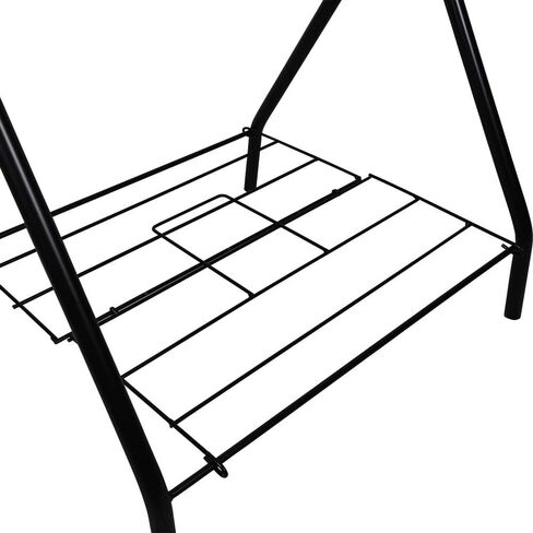 EASY-UP Folding Saddle Stand for Horses | Fits English & Western Saddles | Portable Freestanding Rack with Storage Shelf & Bridle Hook | Heavy-Duty Steel | Folds Flat | Color Black in Saudi Arabia