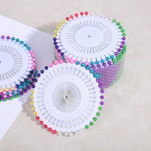 960PCS Sewing Pins for Fabric, Straight Pins 1.4 Inch Multicolor Quilting Pin Colorful Pearlized Corsage Stick Pin for Fabric, DIY Sewing, Crafts Making, Dressmaker in Saudi Arabia