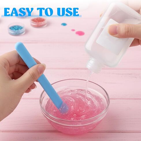 10PCS Silicone Stir Sticks for Resin, Colored Silicone Spatula Stick, Reusable Silicones Mixing Sticks for Resin, Waxing Wax Stick for Mixing Resins, Paint, Arts Projects, Facial Mask Stirring Rods in Kuwait