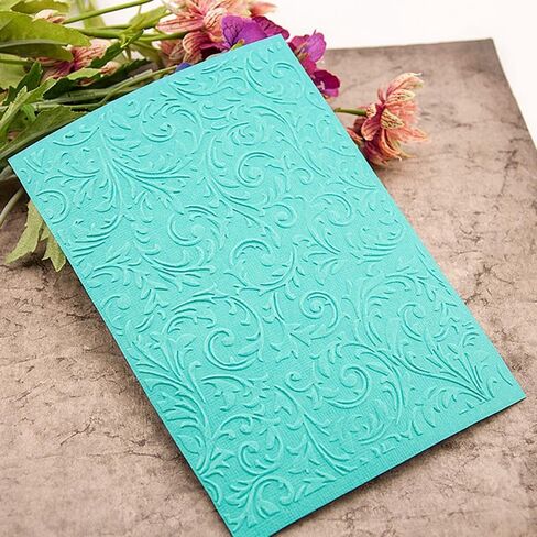 قالب مجلد النقش البلاستيكي ثلاثي الأبعاد نسيج بنمط قديم مقاس 5x7 بوصة لصنع البطاقات DIY سكرابوكينغ ورقة صياغة الحرف اليدوية سكرابوكينغ الفنون لوازم ديكور سجل القصاصات in Saudi Arabia