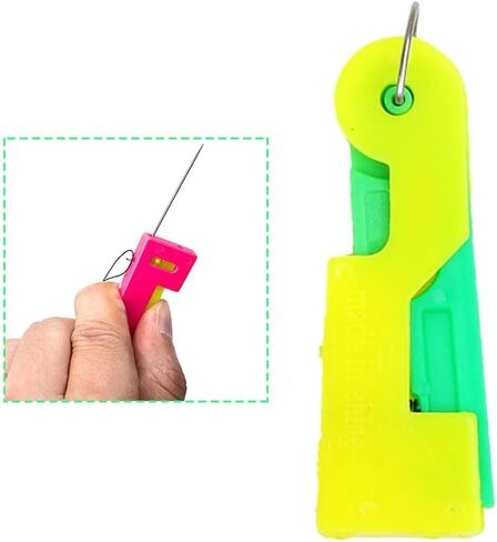 3Pcs Automatic Needle Threader, Upgraded Sewing Needle Threaders Automatic Threading Device for Hand Sewing, Small Eye Threader Tool for DIY Embroidery Cross Stitch Craft in Saudi Arabia