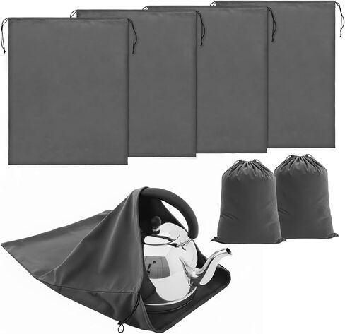 4 Pcs Silver Storage Bags Anti Tarnish 23.6 x 31.5 Inch Large Zippered Silver Organizer Pouches Anti Tarnish Jewelry Bags for Jewelry Flatware Silverware Storage Protection (Dark Grey) in Saudi Arabia