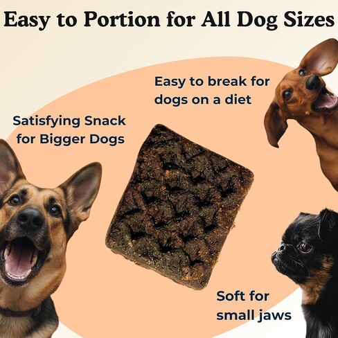 Barkfast Waffles Lamb Dog Treats 8oz, All Natural, USA Made, Limited Ingredient, Soft Breakable Jerky - Lamb, Sweet Potato, and Blueberry - Allergy Friendly No Chicken No Beef in Saudi Arabia