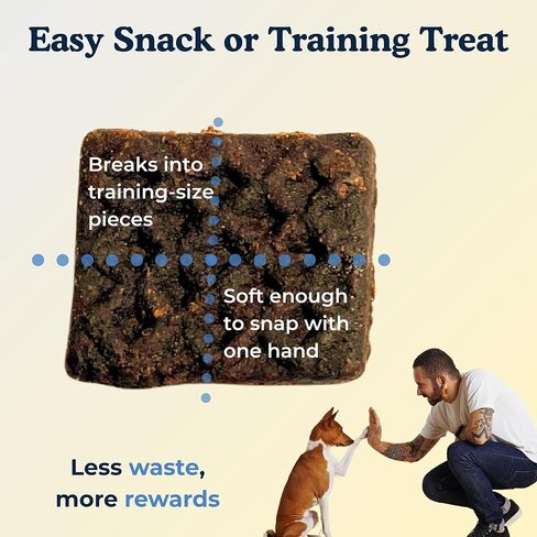 Barkfast Waffles Lamb Dog Treats 8oz, All Natural, USA Made, Limited Ingredient, Soft Breakable Jerky - Lamb, Sweet Potato, and Blueberry - Allergy Friendly No Chicken No Beef in Saudi Arabia