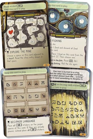 لعبة لوحة Asmodee Cozy Stickerville - لعبة استراتيجية سردية لبناء القرية ورواية القصص، متعة مناسبة للعائلة للأطفال والكبار، للأعمار من 8 سنوات فما فوق، 1-6 لاعبين، وقت لعب لمدة 30 دقيقة in Kuwait