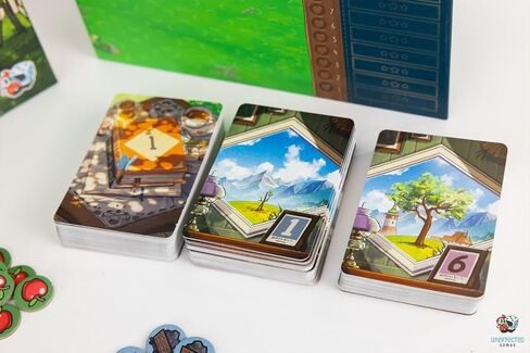 لعبة لوحة Asmodee Cozy Stickerville - لعبة استراتيجية سردية لبناء القرية ورواية القصص، متعة مناسبة للعائلة للأطفال والكبار، للأعمار من 8 سنوات فما فوق، 1-6 لاعبين، وقت لعب لمدة 30 دقيقة in Kuwait