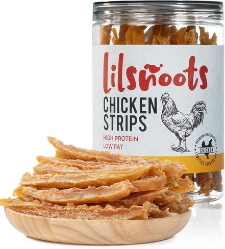 Chicken Rings Dog Treats Soft Jerky 12.5oz w Taurine Low Fat High Protein Natural Dehydrated Chicken Snacks, Long Lasting Chews Training Treats for Large, Medium, Small Dogs Rawhide Free in Saudi Arabia