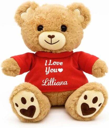 DIBSIES Personalized Valentine's Day Teddy Bear (I Love You) in Saudi Arabia