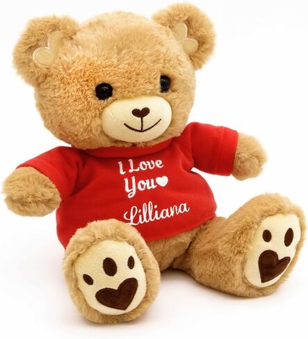 DIBSIES Personalized Valentine's Day Teddy Bear (I Love You) in Saudi Arabia