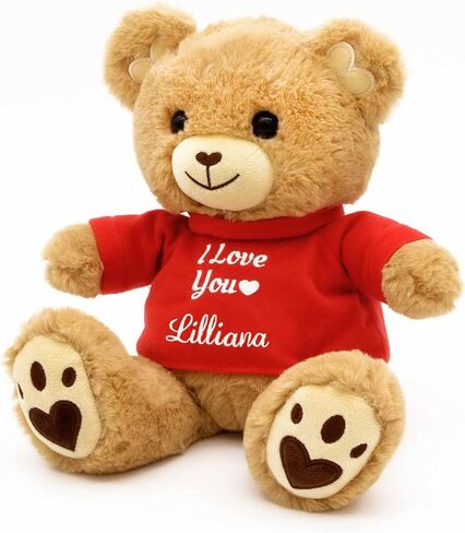 DIBSIES Personalized Valentine's Day Teddy Bear (I Love You) in Saudi Arabia