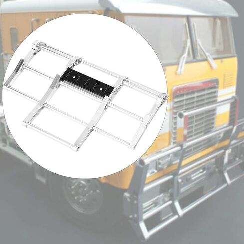 Rc Front Bumper, Rc Truck Bumpers Good Fine Processing for Tamiya King Hauler Globe Liner 1/14 Cars(N10210s Silver) in Saudi Arabia
