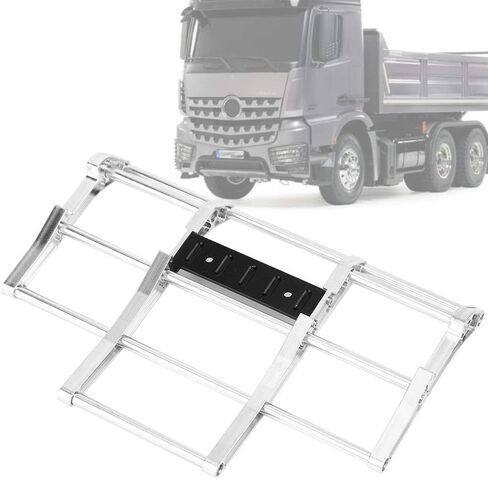 Rc Front Bumper, Rc Truck Bumpers Good Fine Processing for Tamiya King Hauler Globe Liner 1/14 Cars(N10210s Silver) in Saudi Arabia