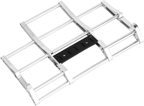 Rc Front Bumper, Rc Truck Bumpers Good Fine Processing for Tamiya King Hauler Globe Liner 1/14 Cars(N10210s Silver) in Saudi Arabia
