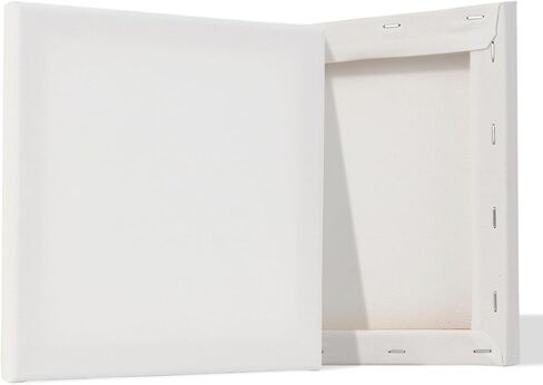 لوحة قماش قطنية مشدودة من ماري - موديل H-D0112-2020، نسيج ناعم 280 جرامًا للمتر المربع، مطلية خالية من الأحماض، مقاومة للرطوبة، إطار خشبي صلب للرسم بالأكريليك والزيت والنسيج in Kuwait