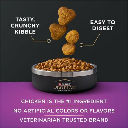 Purina Pro Plan AdvantEDGE Senior Support Plus Adult 7 Plus تركيبة الدجاج والأرز طعام جاف للقطط - حقيبة 3 رطل in Kuwait