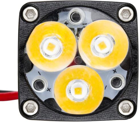 RC LED Superbright A-Pillar Light Square Lamp for 1/8 1/10 RC Crawler Car محوري SCX10 TRX4 Wraith Trail Honcho 4WD RTR ترقية أجزاء، 21.5 * 21.5 مم in Saudi Arabia