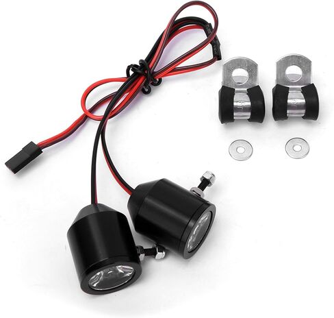 RC Spotlights 3W High Power LED Light RC Searchlight Easy and Convenient to Install RC Car Model Black in Saudi Arabia