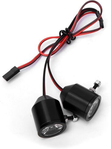 RC Spotlights 3W High Power LED Light RC Searchlight Easy and Convenient to Install RC Car Model Black in Saudi Arabia