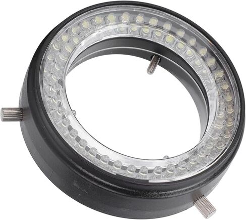 GOWENIC Microscope LED Ring Light, 80 LED Brightness Adjustable Microscope Auxiliary Light Source for Stereo Microscopes, Plug and Play in Saudi Arabia