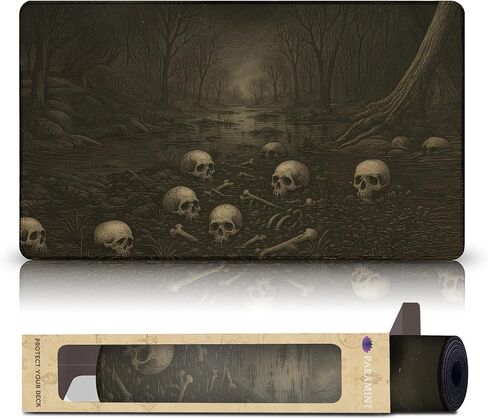 Swamp (مخيط) - مفرش لعب MTG - متوافق مع مفرش اللعب Magic The Gathering - Play MTG، YuGiOh، TCG - تصميمات وإكسسوارات فنية لبساط اللعب الأصلي in Kuwait