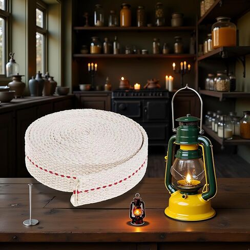 1 Rolls Oil Lamp Wick - Wick for Oil Lamp Gifts,Replacement Wicks for Oil Lamps,Wick for Oil Lamps for Indoor Use，Wicks for Oil Lamps 1 Candle Making in Saudi Arabia