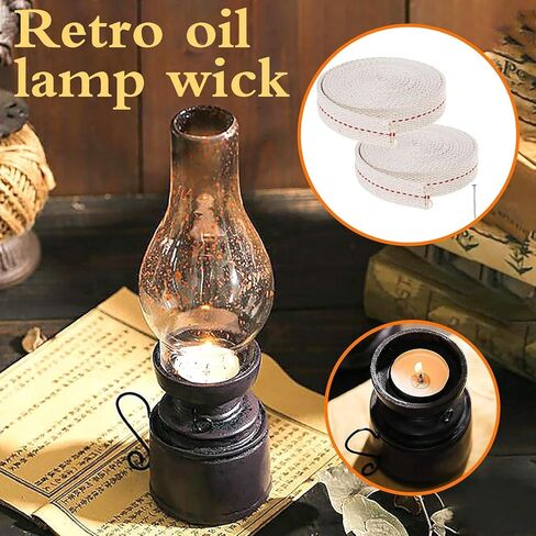 1 Rolls Oil Lamp Wick - Wick for Oil Lamp Gifts,Replacement Wicks for Oil Lamps,Wick for Oil Lamps for Indoor Use，Wicks for Oil Lamps 1 Candle Making in Saudi Arabia